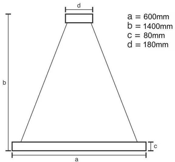 Lustră LED de cristal dimabilă pe cablu LED/40W/230V + telecomandă