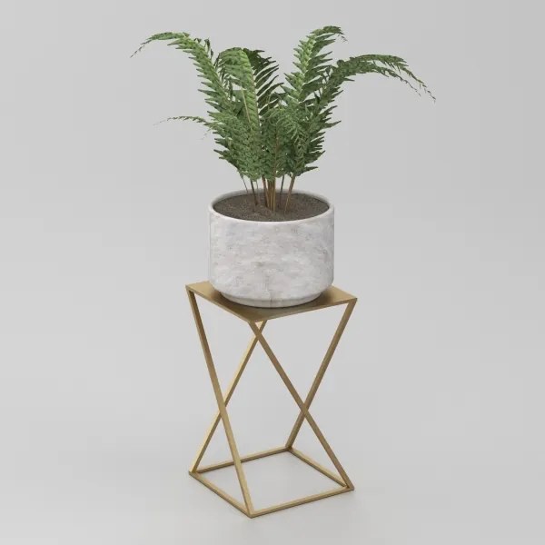 Suport de flori 40x24 cm auriu