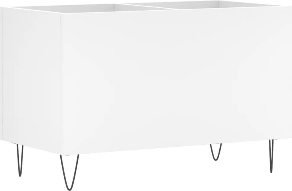 vidaXL Dulap de discuri, alb, 74,5x38x48 cm, lemn prelucrat