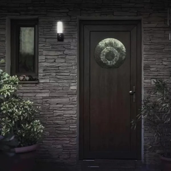 Cameră LED inteligentă de exterior cu sursă de lumină GoSmart LED/12W/230V IP65 Wi-Fi Tuya negru