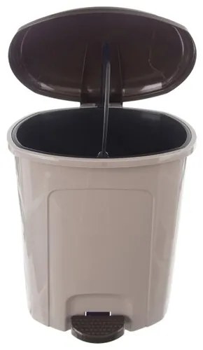 Coș de gunoi cu pedală Orion 21 L,  maro, 21 l