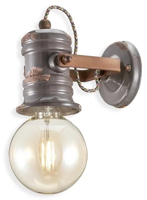 Aplica de perete design retro realizata manual din ceramica URBAN