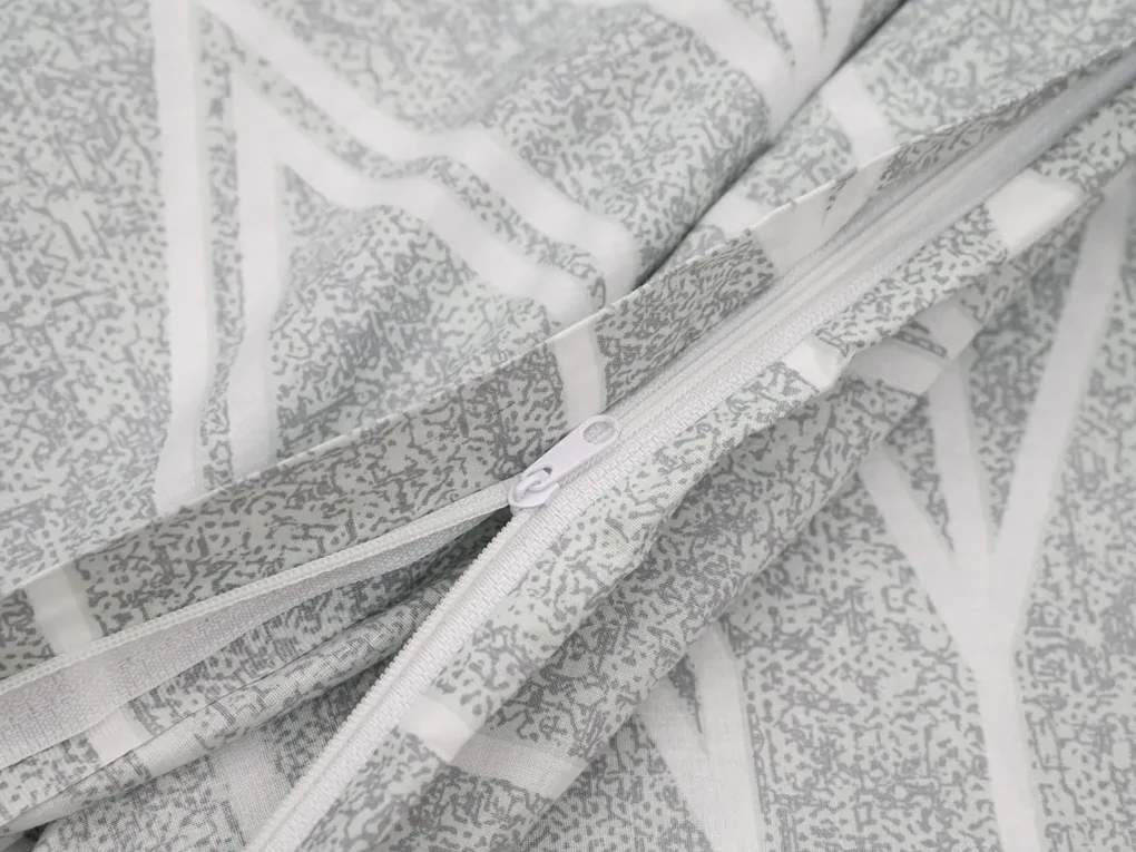 Lenjerie de pat din bumbac Renforcé GRAY STRIPES gri Dimensiunile lenjeriei: 70 x 90 cm | 140 x 200 cm