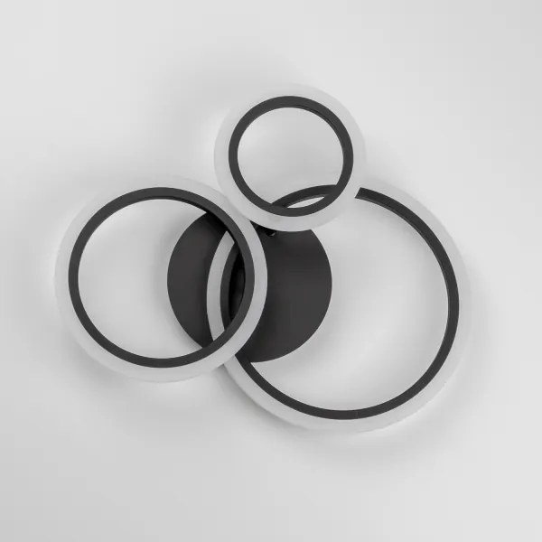 Lustră LED dimabilă aplicată Brilagi ORBITS LED/40W/230V 3000-6500K negru + telecomandă