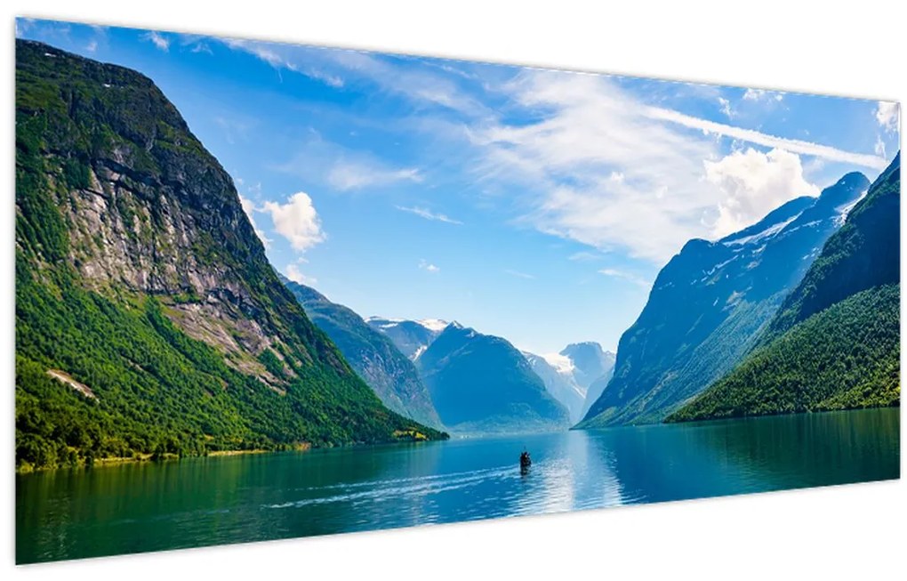 Tablou - Lacul Lovatnet (120x50 cm)