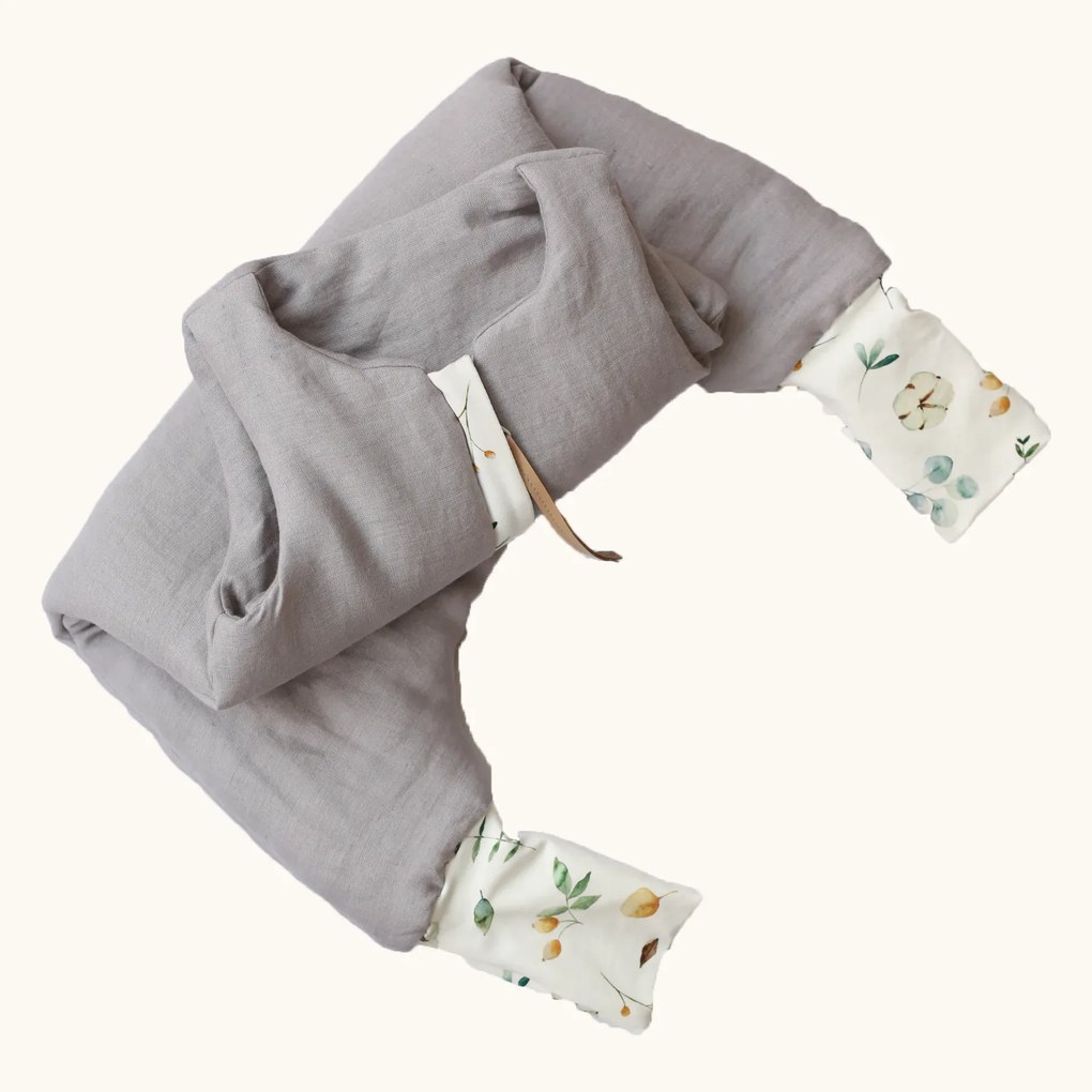 Sac de dormit cu picioare, in cu umplutura 2-2.5 Tog, tot parcusul anului, Grey, 74 80, 1-2 ani