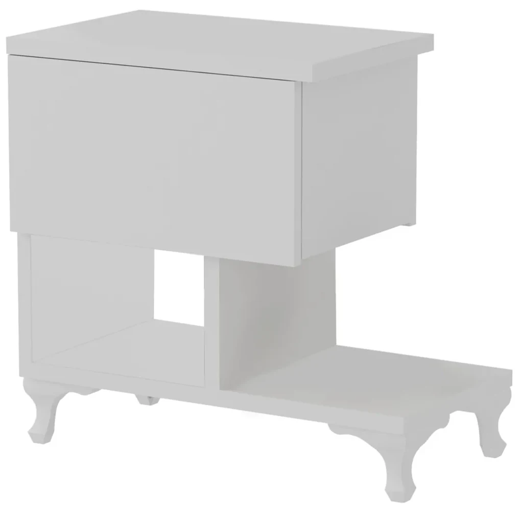 Măsuță de noptieră Cast White