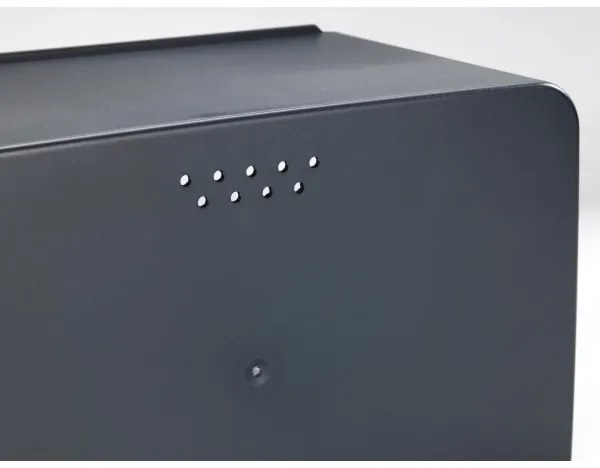 WENKO 54098100 - Cutie pentru pâine KUBO 35 x 26,5 cm negru/maro