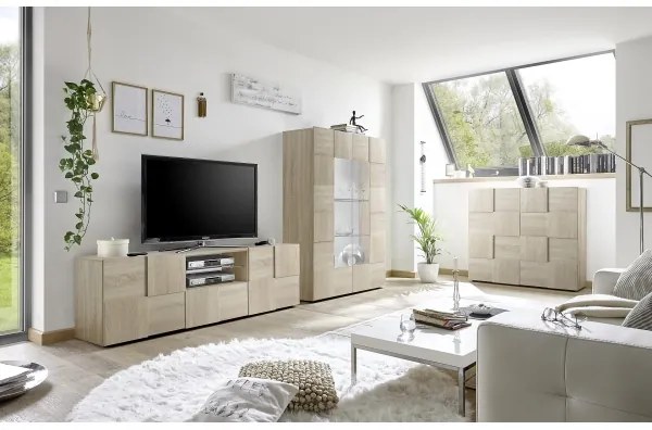 Comodă TV SERIAN, stejar Sonoma