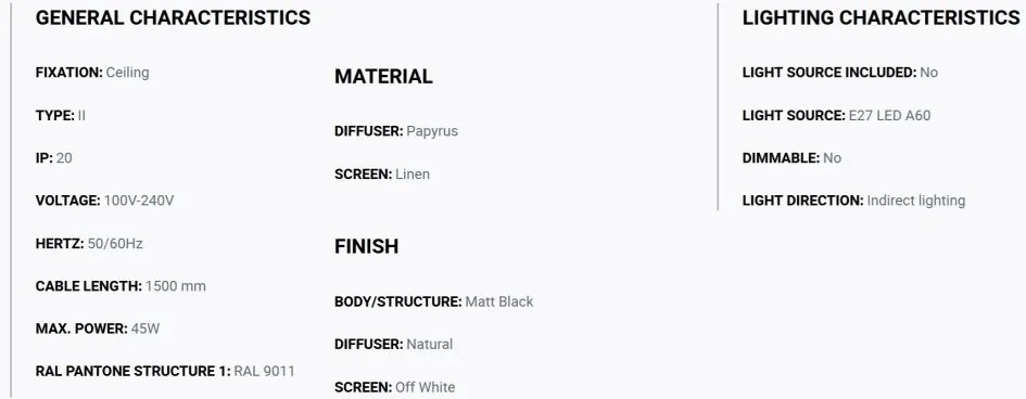 Lustra suspendata abajur tesatura in 64cm WINDSOR
