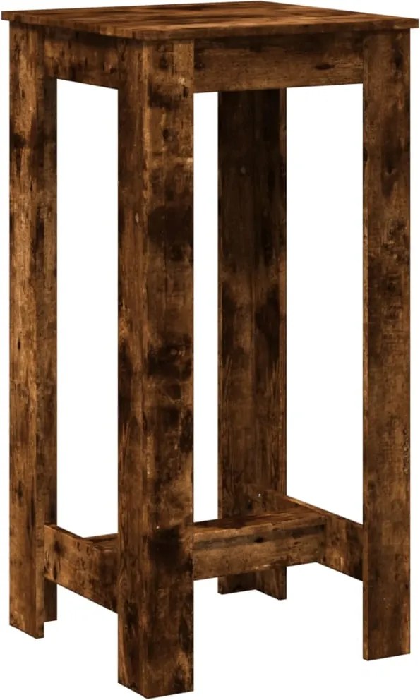 vidaXL Masă de bar, stejar fumuriu, 51x50x103,5 cm, lemn prelucrat