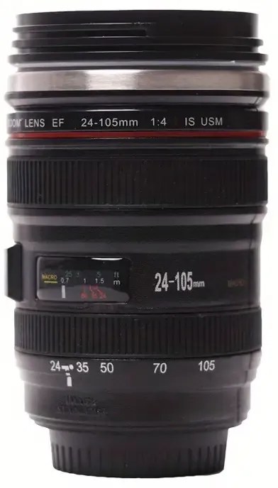 Zaparkorun Caniam - cană termică în formă de obiectiv, inclusiv o pungă de transport