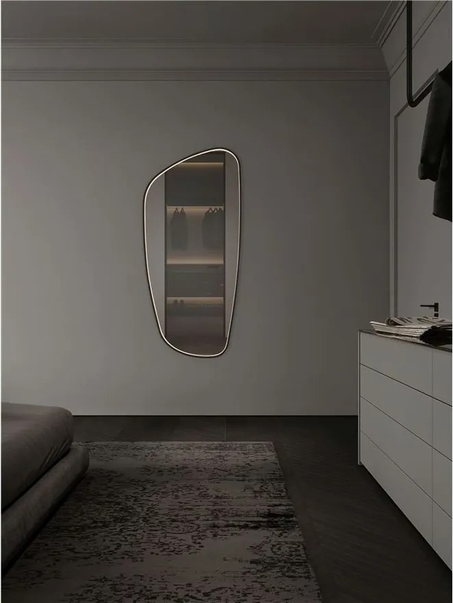 Oglinda cu iluminat LED pentru baie IP44 SINIA 65x135cm