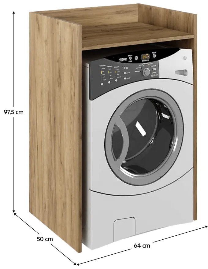 Dulap pentru mașină de spălat VOJTO, stejar artisan