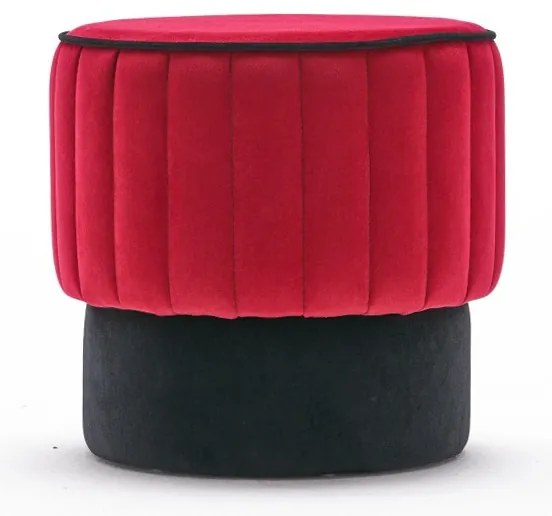 Taburet Rose Pouf Roșu