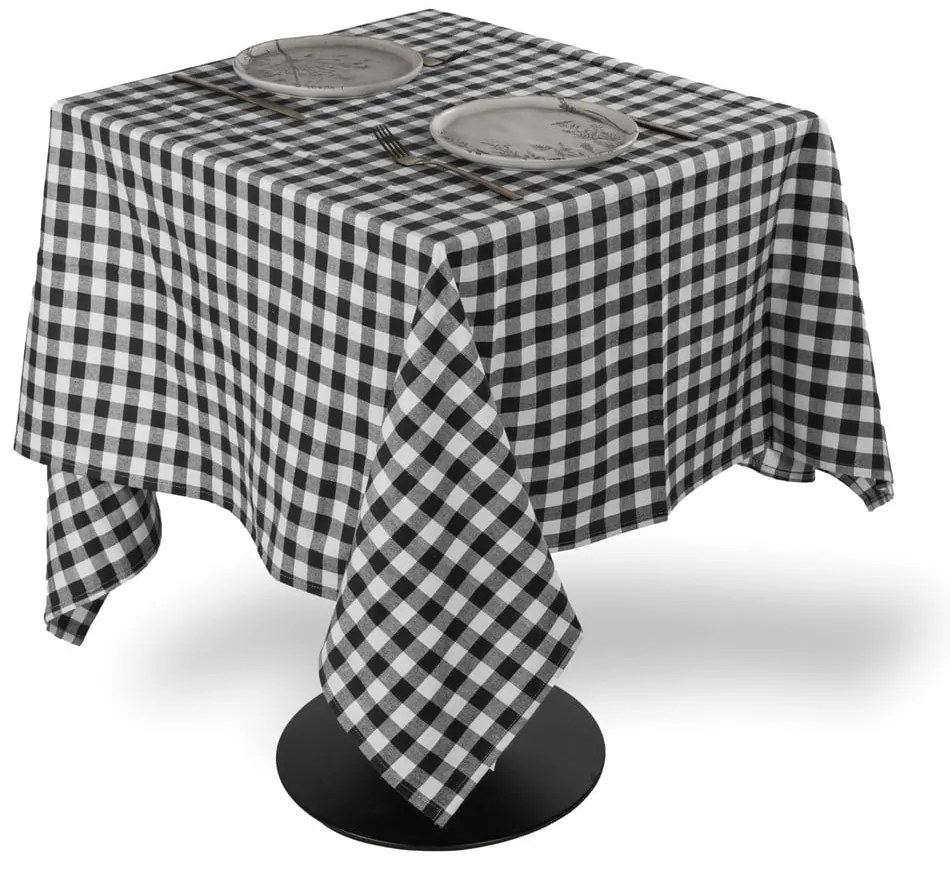 Față de masă din bumbac 150x150 cm Gingham – Tiseco Home Studio