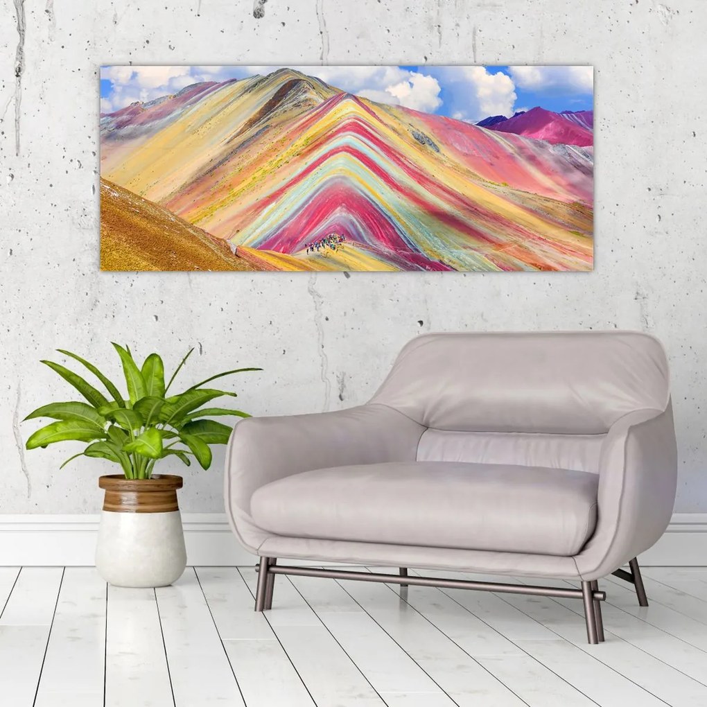 Tablou - Muntele Curcubeu, Peru (120x50 cm)