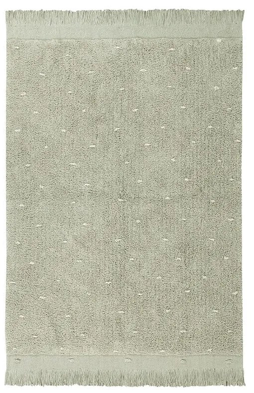 Covor verde deschis lavabil/țesut manual din bumbac 140x200 cm Woods Symphony Olive – Lorena Canals