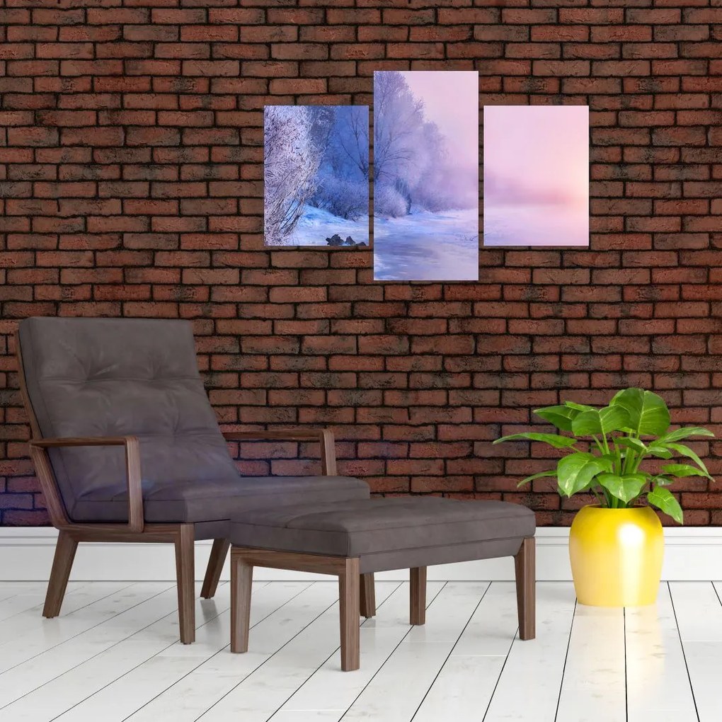 Tablou - Râu înghețat (90x60 cm)