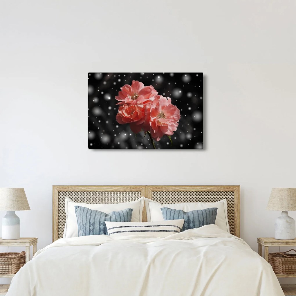 Tabloucu floare roz (90x60 cm)