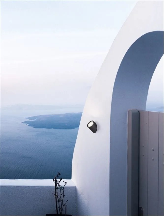 Aplica LED pentru exterior design modern IP65 Capo negru