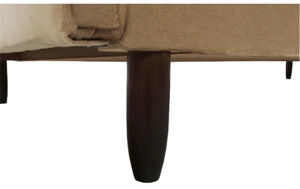 Canapea extensibilă, material textil bej auriu, COLUMBUS