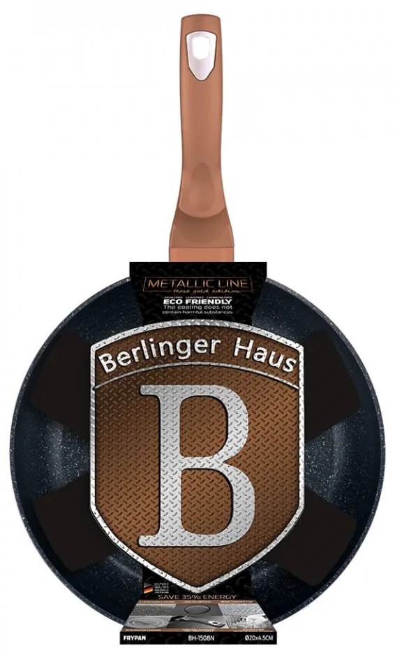Tigaie 30 cm Rose Gold (Cupru) Metalic Line Berlinger Haus BH 1511N