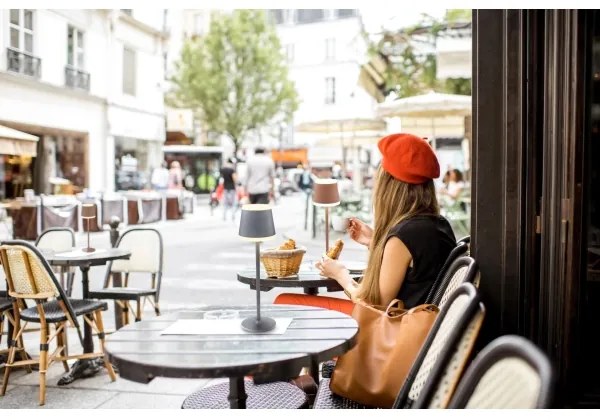 Globo 58433G - Lampă de birou LED RIDLEY, 4,6W, 3000K, gri, dimabilă