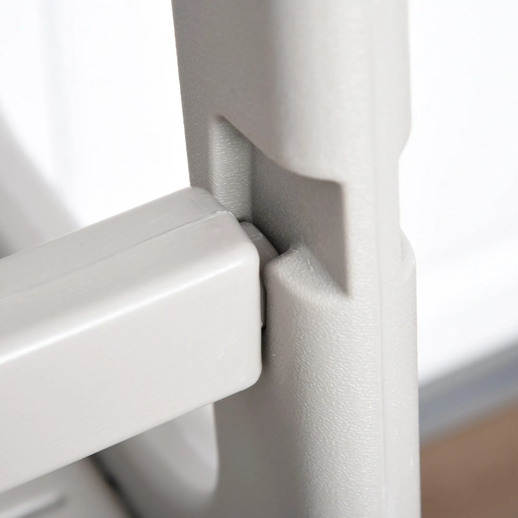 Turn de invatare Montessori, Inaltime Reglabila 3 Niveluri, HDPE non-toxic si inodor, 47x47x90cm, Gri HOMCOM | Aosom Romania