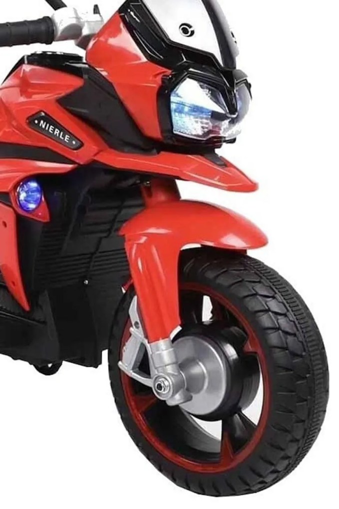 Motocicleta Electrica cu Acumulator Pentru Copii NOVOKIDS™ Rio Motor, 3-8 ani, max 30 kg, Cu USB, Sunete si Lumini LED, Pornire cu cheie, Roti