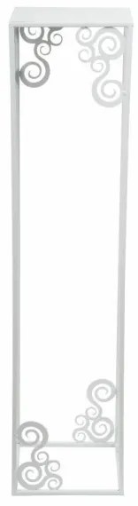 Suport pentru flori 80x24 cm, alb