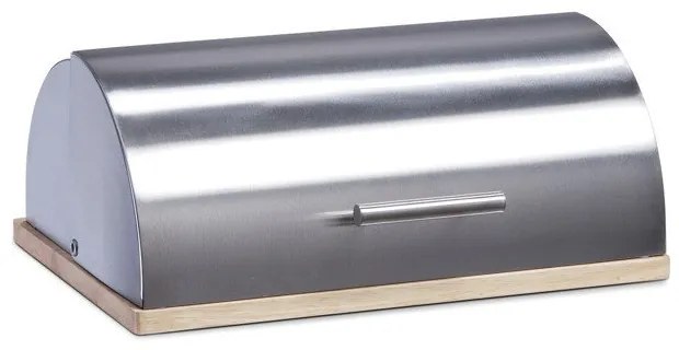 Cutie de pâine metalică pe bază de lemn, ZELLER, albă