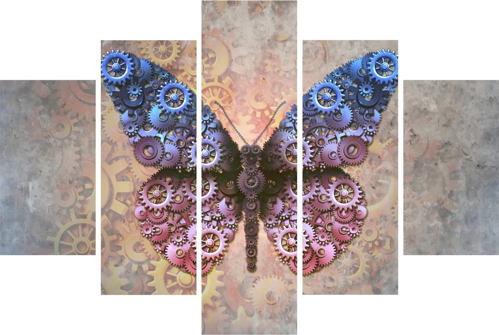 Tablou - Fluture steampunk (150x105 cm)