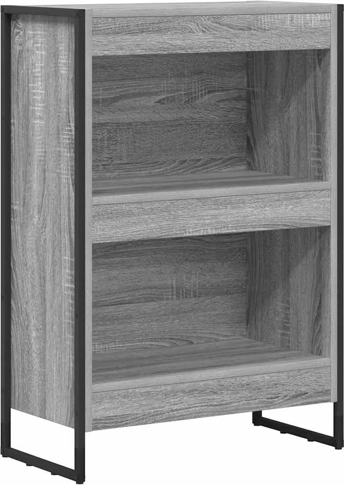 vidaXL Dulap pentru cărți Gri Sonoma 80 x 30 x 155 cm Lemn compozit