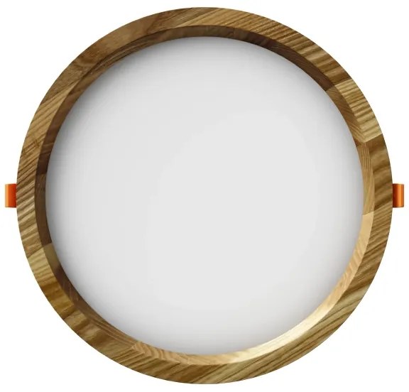 Corp de iluminat LED încastrat RONDO LED/18W/230V 3000K d. 26 cm lemn masiv frasin APLED