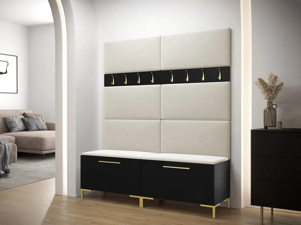 Set mobilier hol Frisala II (Negru + Manila 02). 1060422