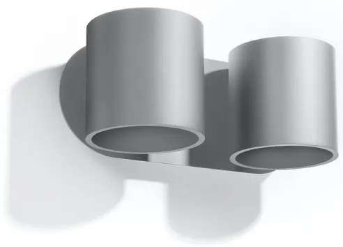 Aplică perete spot ORBIS 2xG9/40W/230V gri