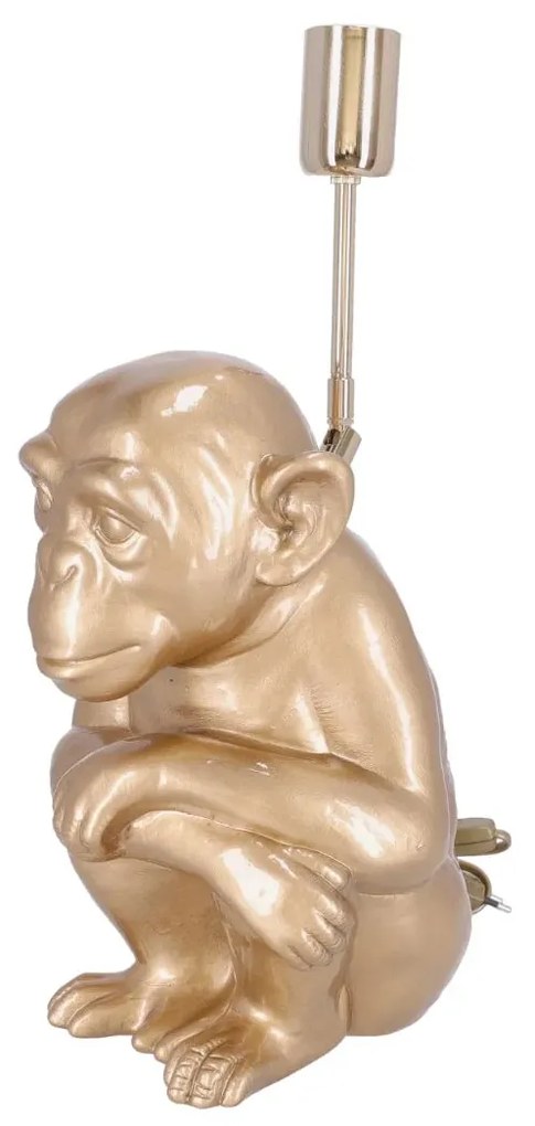 Lampa ceramica Maimuta Auriu h 35 cm
