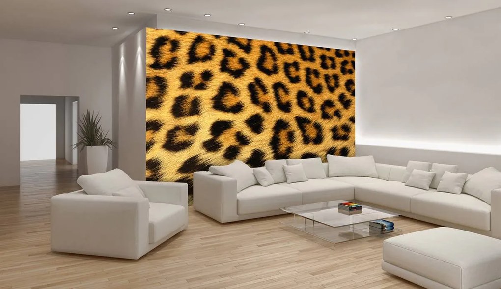 Fototapet - Fibre de păr de leopard (152,5x104 cm), în 8 de alte dimensiuni noi