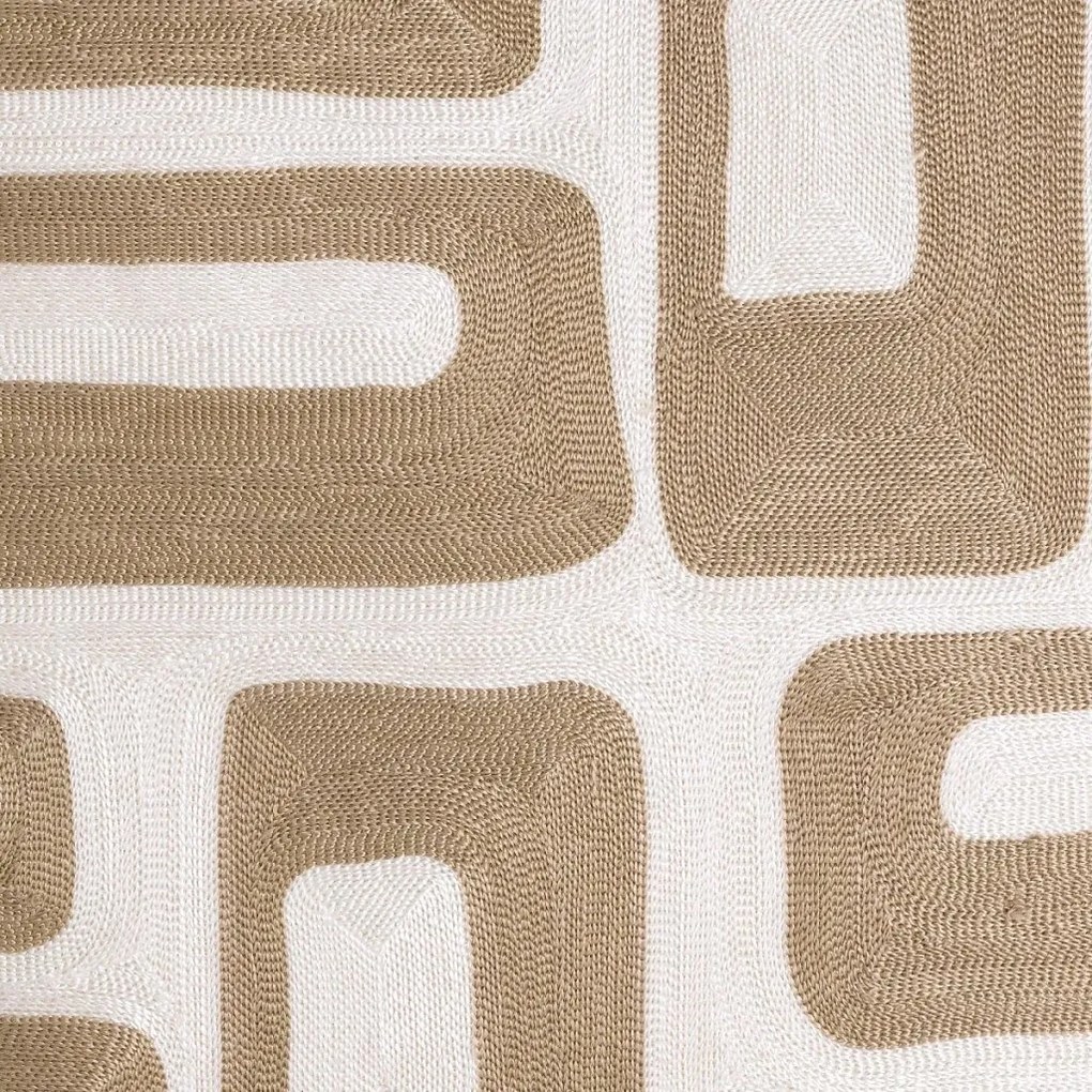 Perna decorativa design LUX Cerva 50x50cm, bej/ alb
