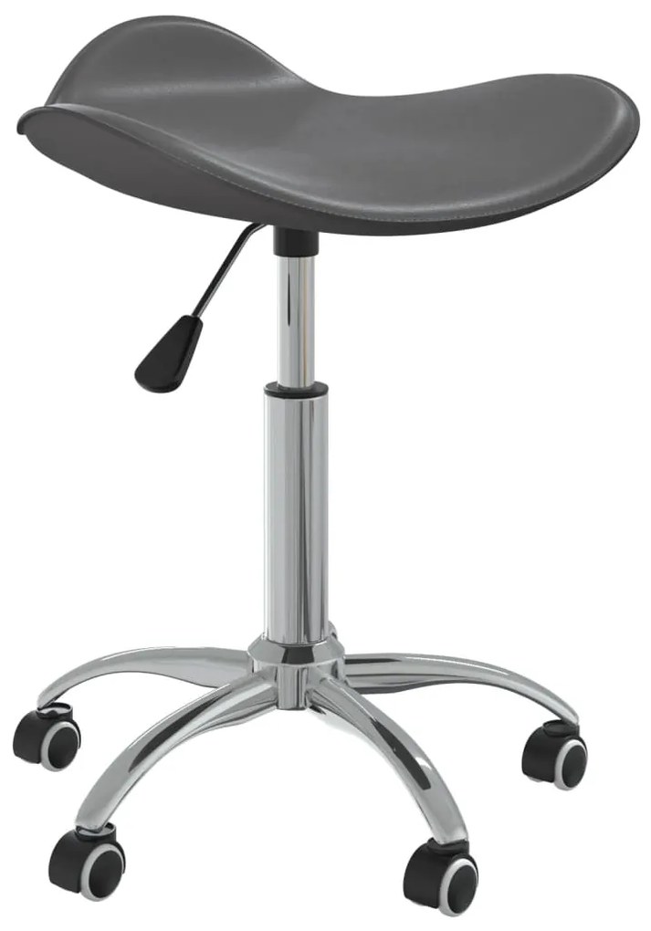 vidaXL Scaun pentru salon spa, gri, piele ecologică