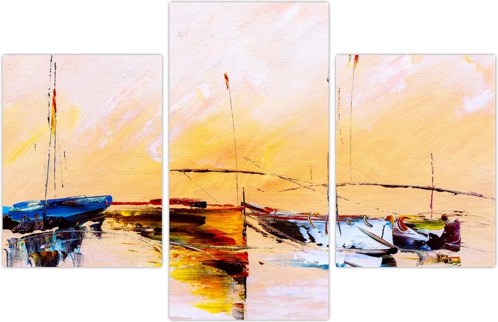 Tablou - Pictură barcă (90x60 cm)