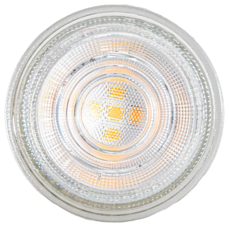 Set de 5 becuri LED GU10 50mm transparente 3W 200 lm 2200K