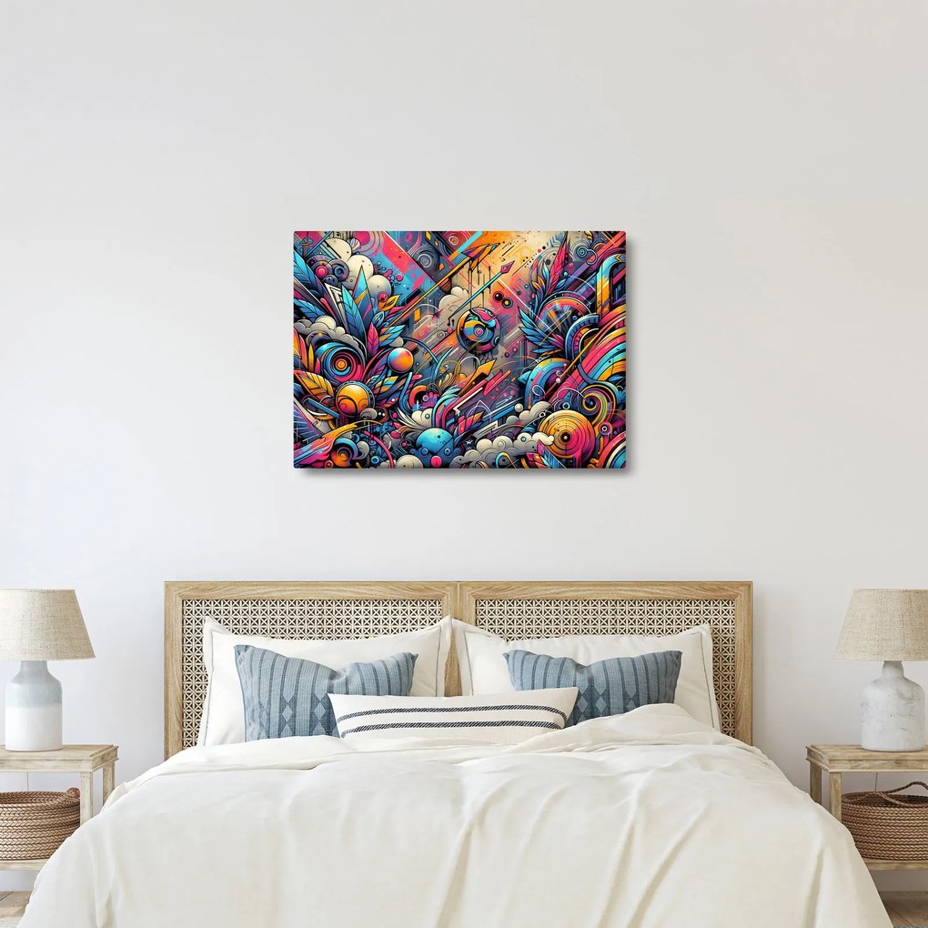 Tablou - Graffiti multicolor (70x50 cm)