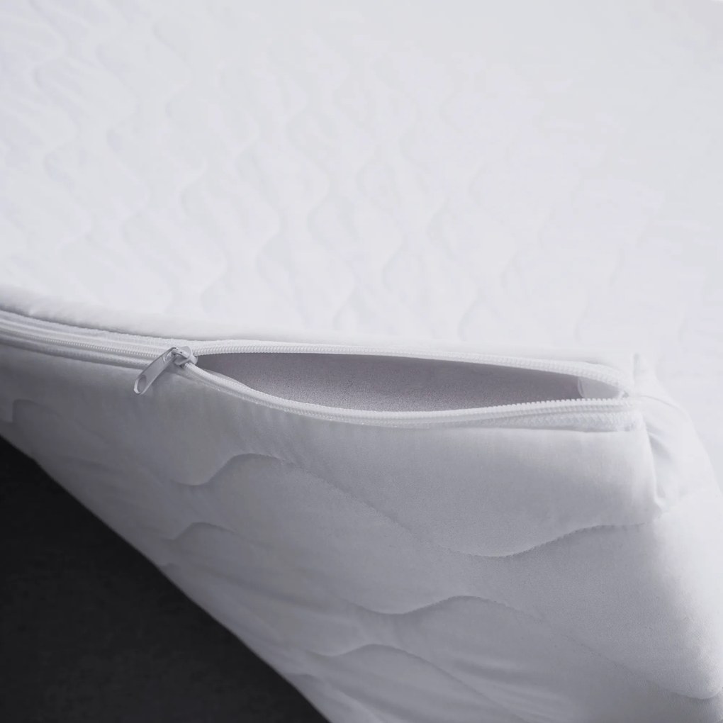 Pat boxspring, 160x200, ţesătură gri, KAMILIA