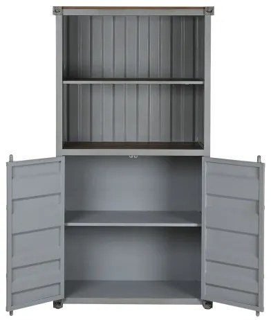 Bufet, gri, din metal, stil industrial, Cargo