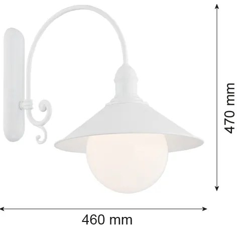 Argon 3297 - Corp de iluminat perete ERBA BIS 1xE27/60W/230V