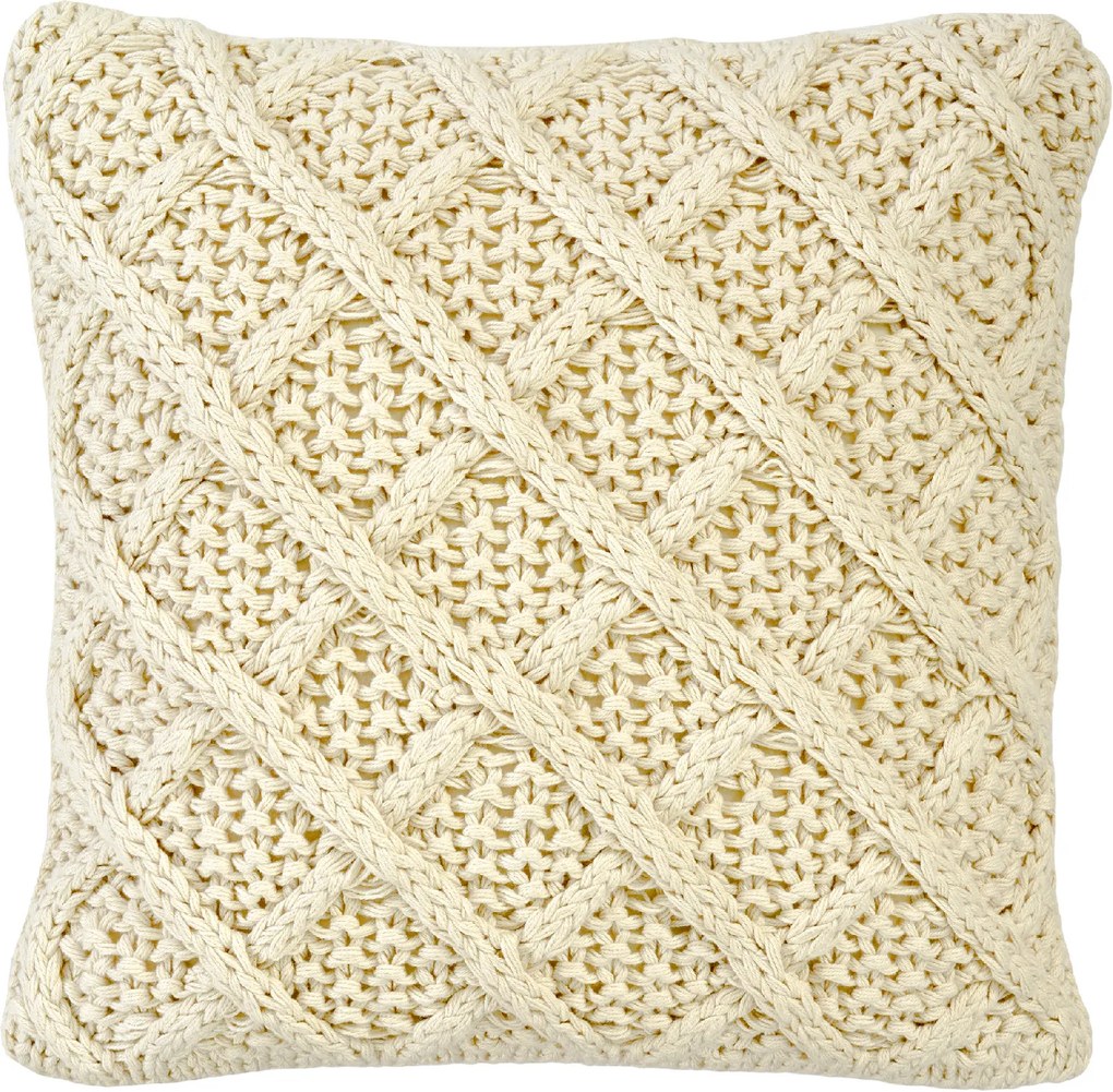 Față de pernă Leeds 45x45 pătrată, crem - Sander