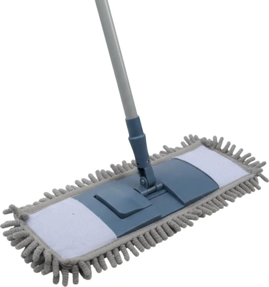 Mop din microfibră cu mâner telescopic, Ultra Clean, 44x14 cm
