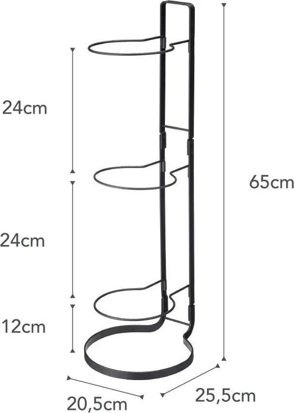 Suport pentru mingi YAMAZAKI Frame, negru